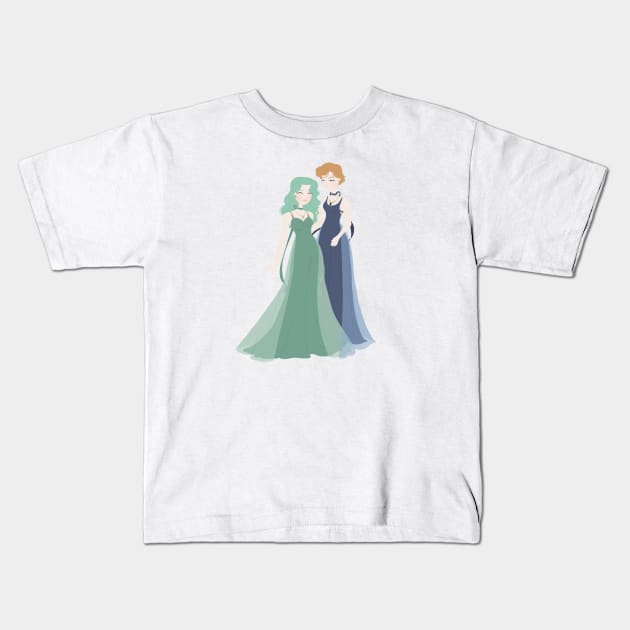 Princesses Kids T-Shirt by littlemoondance